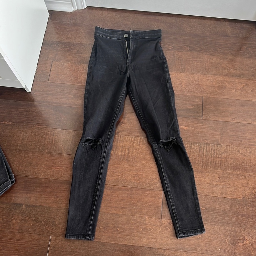 TopShop black skinny jeans
